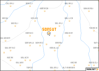 map of Sorgut