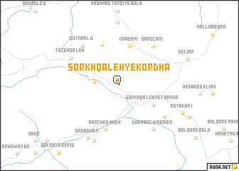 map of Sorkh Qal‘eh-ye Kordhā