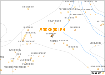 map of Sorkh Qal‘eh