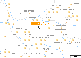 map of Sorkh Valīk