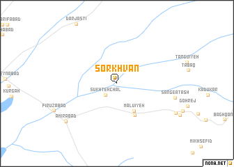 map of Sorkhvān