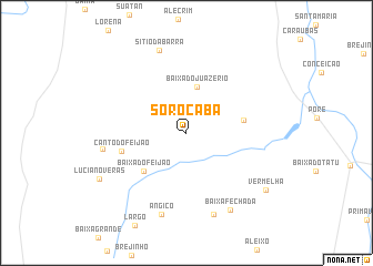 map of Sorocaba