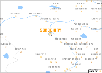 map of Sorochiny