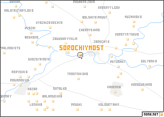 map of Sorochiy Most