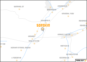 map of Sorokin