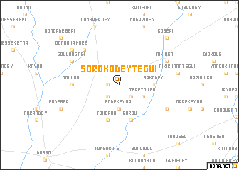 map of Soroko Dey Tégui