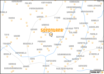 map of Sorondara