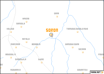 map of Soron