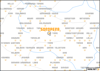 map of Soropéra