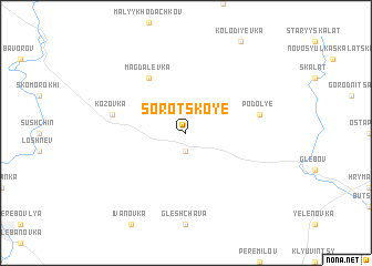 map of Sorotskoye