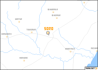 map of Soro