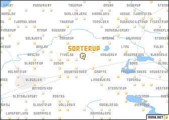 map of Sorterup