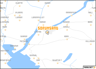 map of Sørumsand