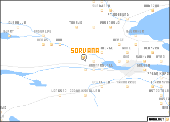 map of Sörväna