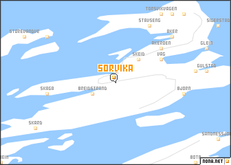 map of Sørvika