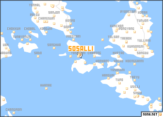 map of Sŏsal-li