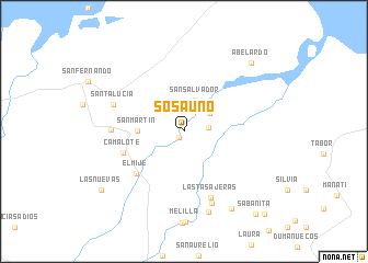 map of Sosa Uno