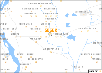 map of Sósér