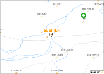 map of Sośnica