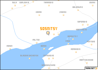 map of Sosnitsy