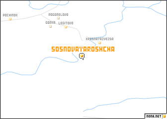 map of Sosnovaya Roshcha