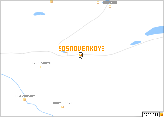 map of Sosnoven\