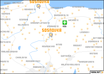 map of Sosnovka