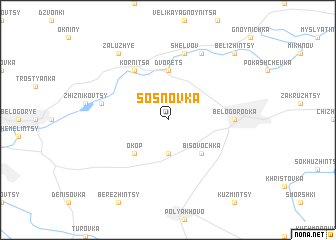 map of Sosnovka