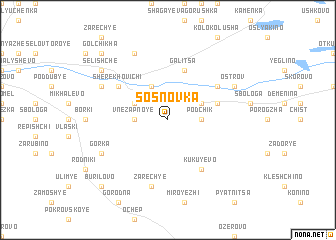 map of Sosnovka