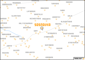 map of Sosnovka