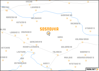 map of Sosnovka