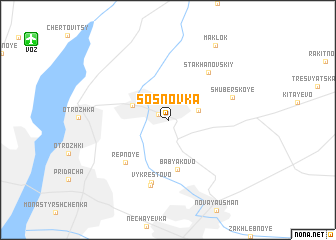 map of Sosnovka