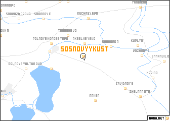 map of Sosnovyy Kust