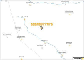 map of Sosnovyy Mys