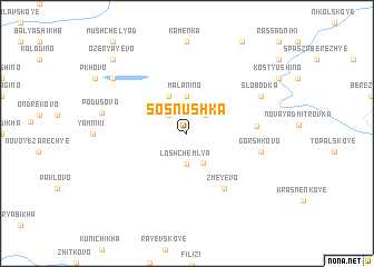 map of Sosnushka