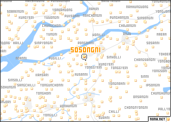map of Sŏsŏng-ni