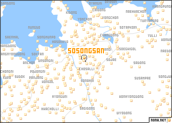 map of Sosŏngsan