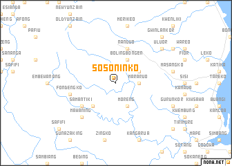 map of Sosoninko