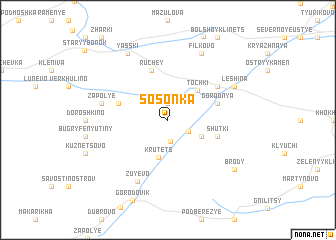map of Sosonka