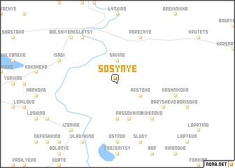 map of Sosyn\
