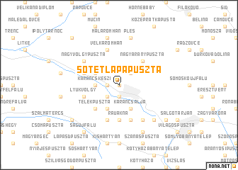 map of Sötétlápapuszta