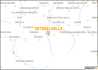 map of Soto del Valle