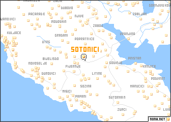 map of Sotonići