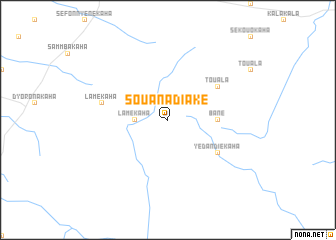 map of Souanadiaké