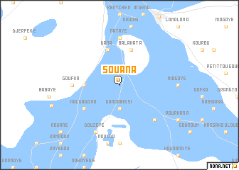 map of Souana