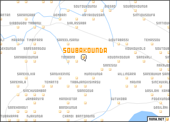 map of Soubakounda