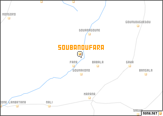 map of Soubanou Fara