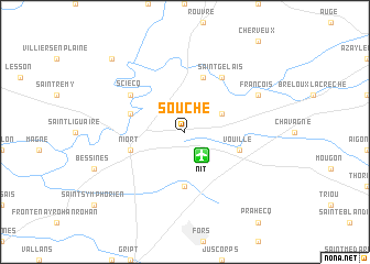 map of Souché