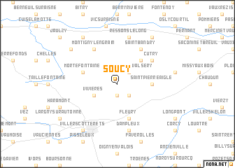 map of Soucy