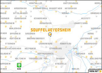 map of Souffelweyersheim